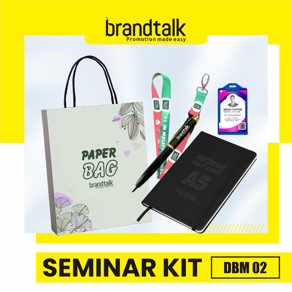 

Pulpen Besi Grafir, Notebook Kulit Karet A5, Paperbag Custom, Paket Lanyard - Paket Seminar Kit Custom - DBM 2