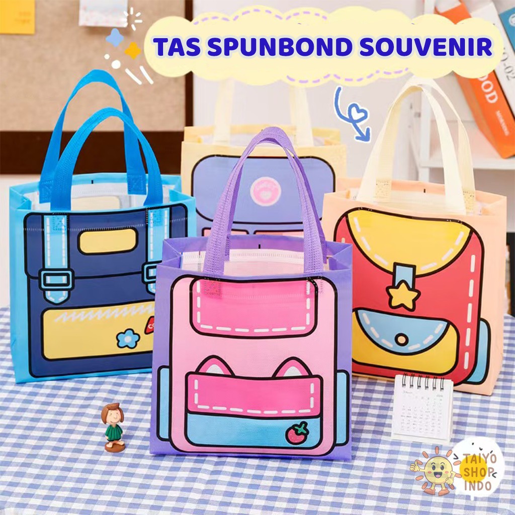 

Q401 Tas Spunbond Souvenir Motif Hampers Googie Bag Bingkisan Hadiah Pesta Ulang Tahun