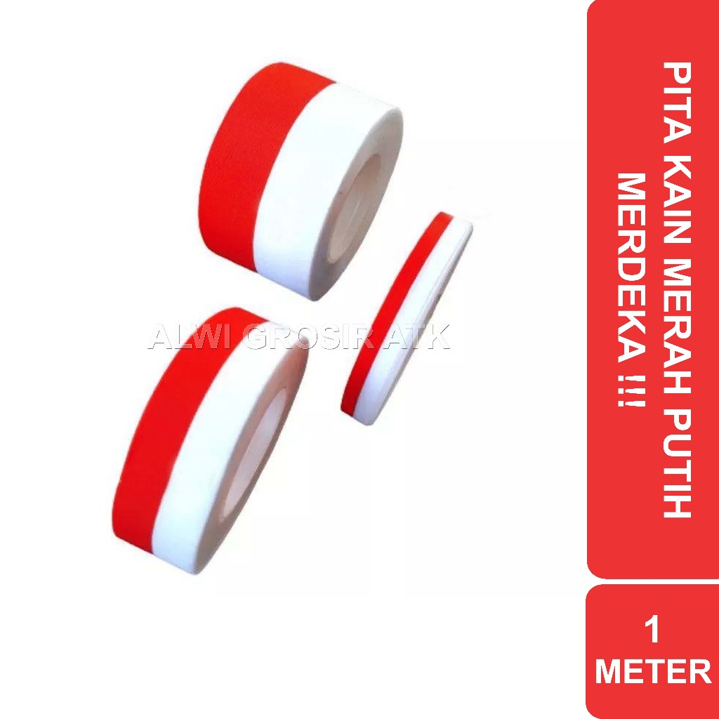 

Pita Kain Merah Putih 3 Ukuran | Harga Per Meter