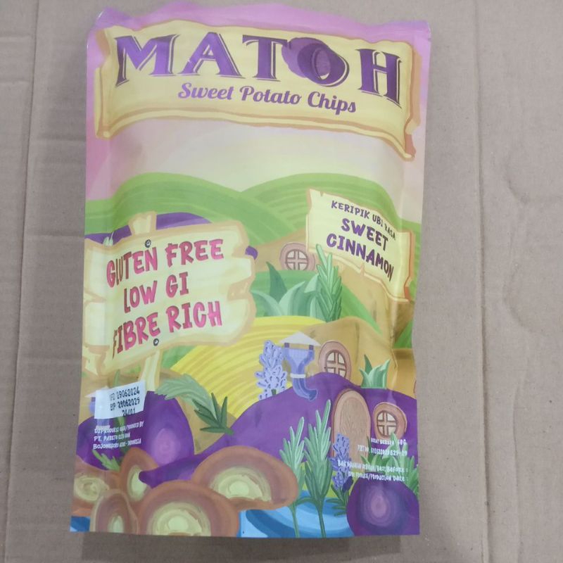 

MATOH sweet potato chips kripik ubi rasa sweet cinnamon berat bersih68gr