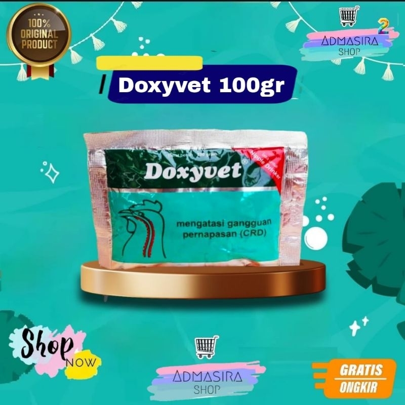 DOXYVET 100gram 50gram Medion Obat Ngorok CRD Pernafasan Ayam Unggas 100 gram Pernapasan