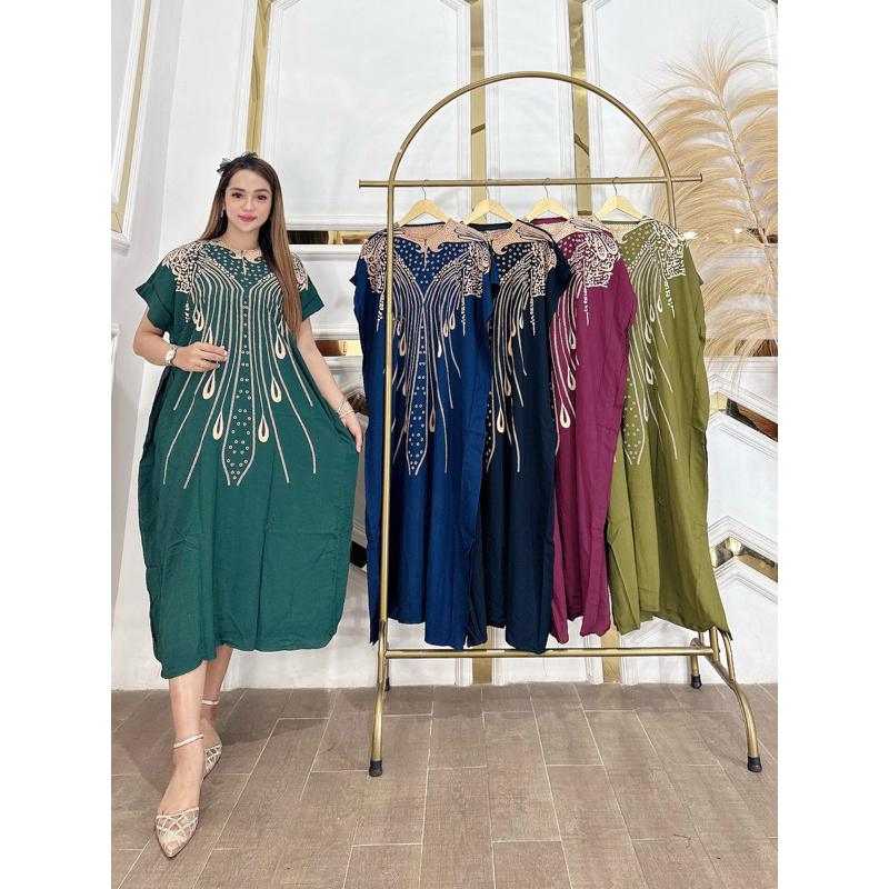 DASTER BUSUI JUMBO/DASTER LOWO BUSUI/DASTER KELELAWAR MOTIF TERATAI MERAK