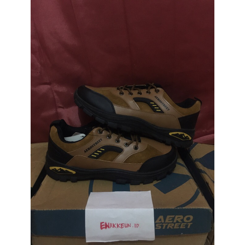 aerostreet ormond hitam coklat muda kuning