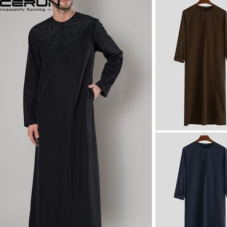 [COD] Gamis Pria Lengan Panjang Jubah Pria Gamis Pria GAMIS PRIA MODEL HARAMAIN JUBAH POLOS Jumbo