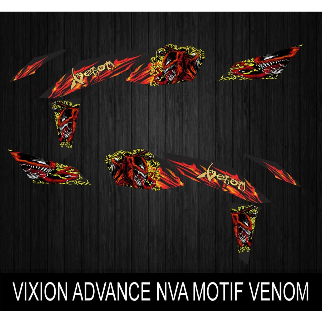 STIKER STRIPING LIST MOTOR VARIASI YAMAHA VIXION NEW ADVANCE NVA GRAFIS VENOM