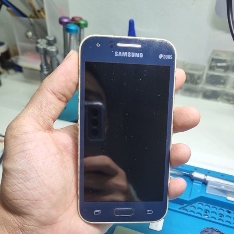 LCD Samsung J100H Original Copotan (Bonus Mesin)