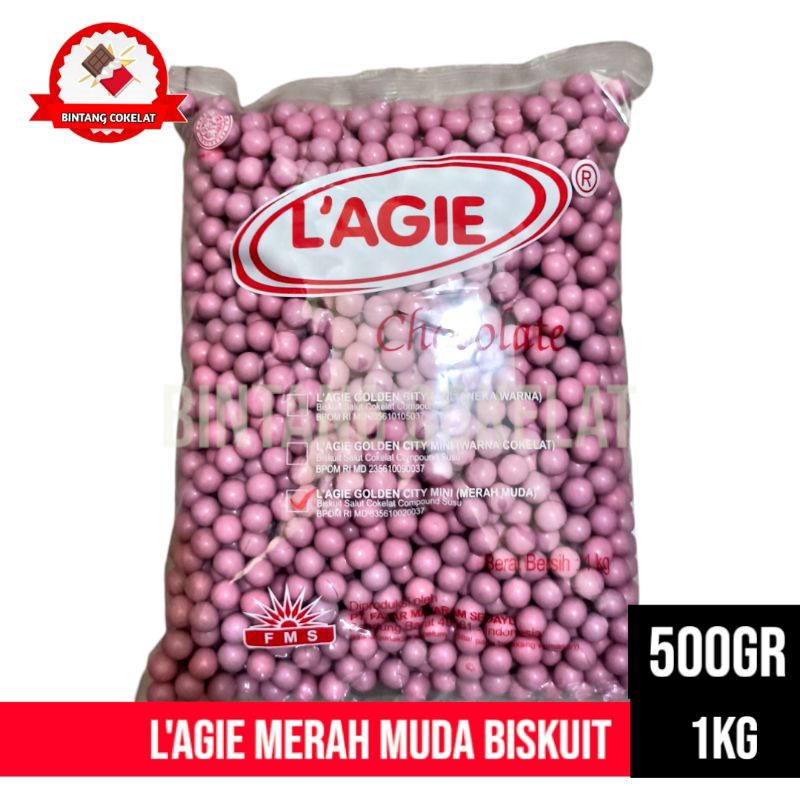 

L'AGIE Chocolate pink GOLDEN CITY MINI PINK