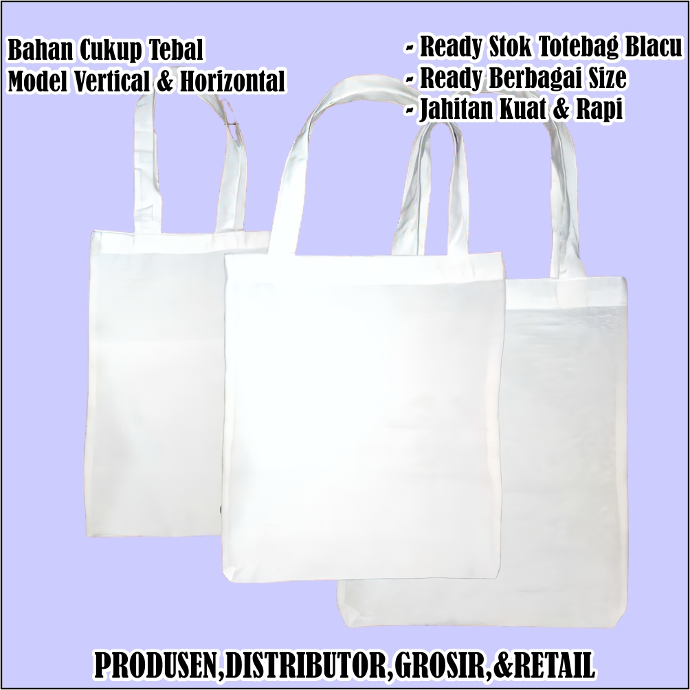 

Tas Belanja (H) T.30 X P.30 Kain Blacu Polos ShoppingBag Totebag Kanvas Polos Goodie Bag Ready Stok