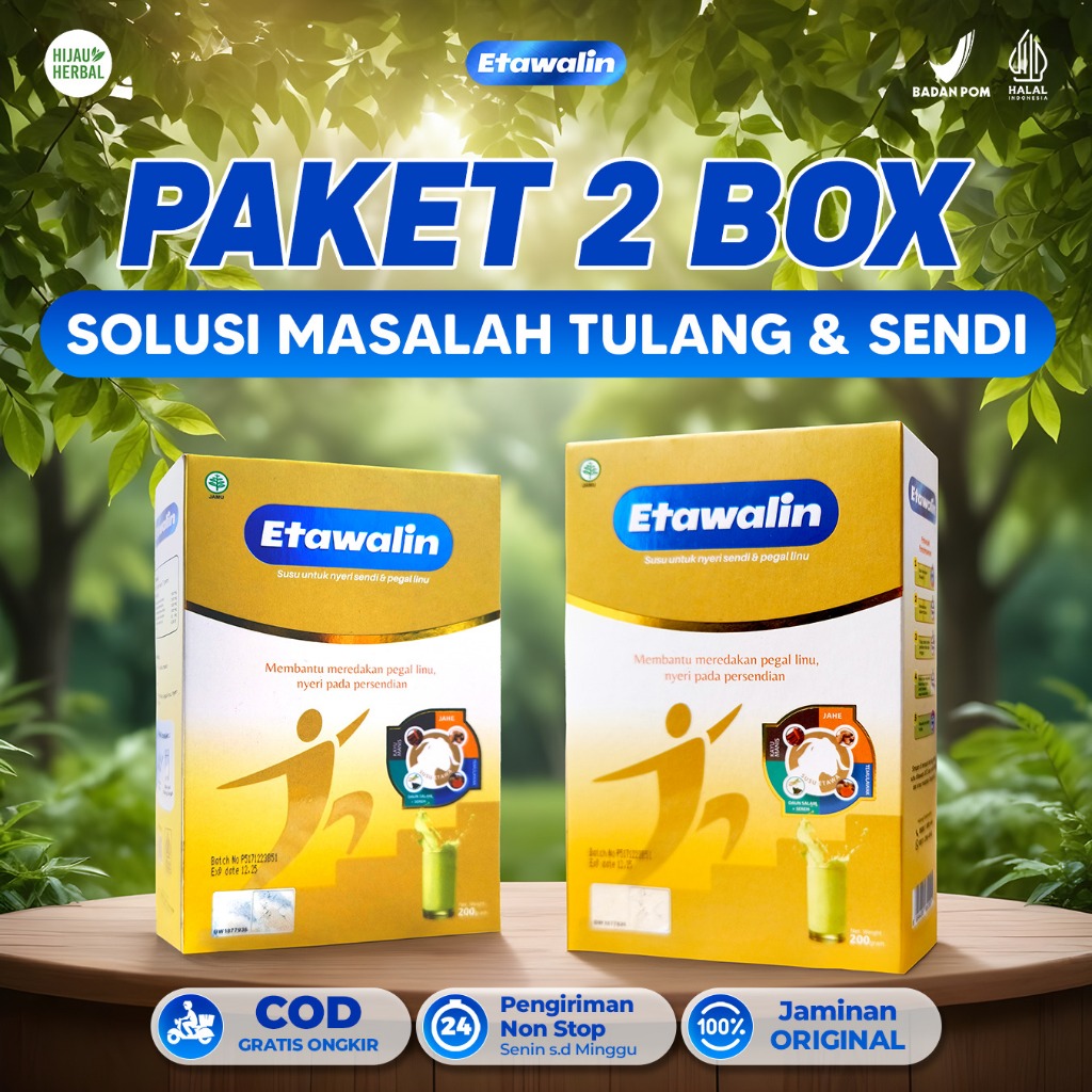 

Susu Etawalin 2 Box - Mengobati Nyeri Sendi, Tulang Asam Urat Rematik dan Menutrisi Tulang /Kesehatan Tubuh Original Asli
