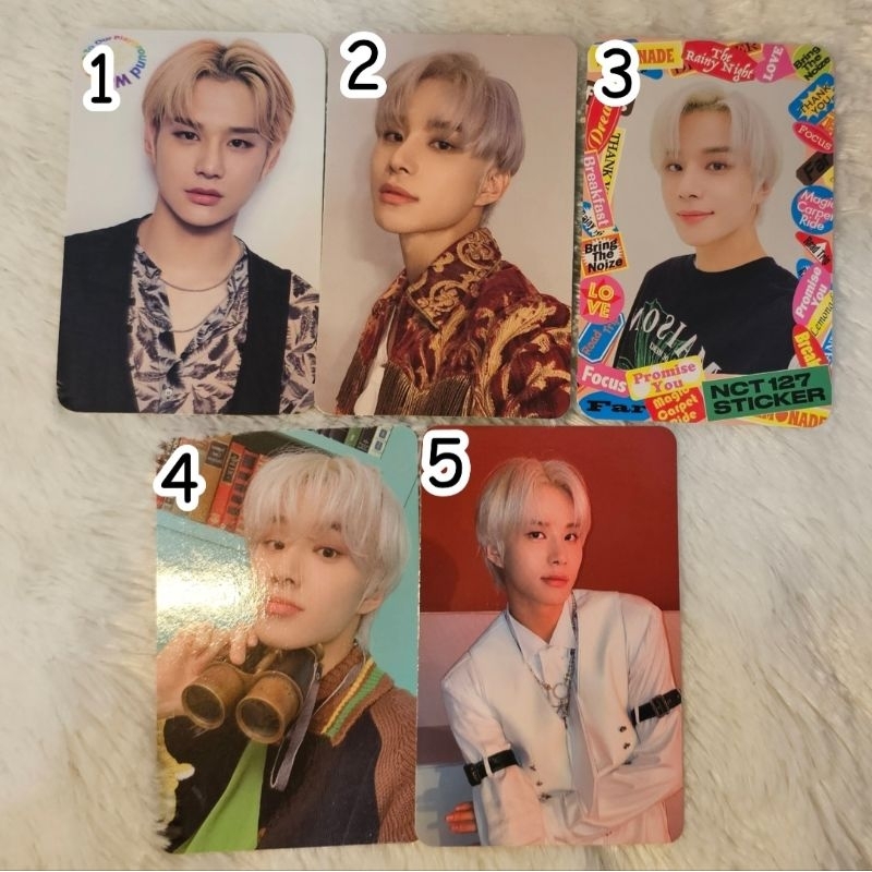 Photocard pc poca nct 127 jungwoo official sticker shopee teropong mumo sticky wtmc