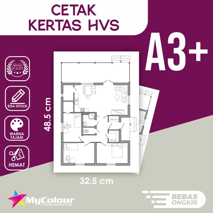 

Print A3+ | Cetak A3+ | HVS 70 | MURAH 1 HARI JADI