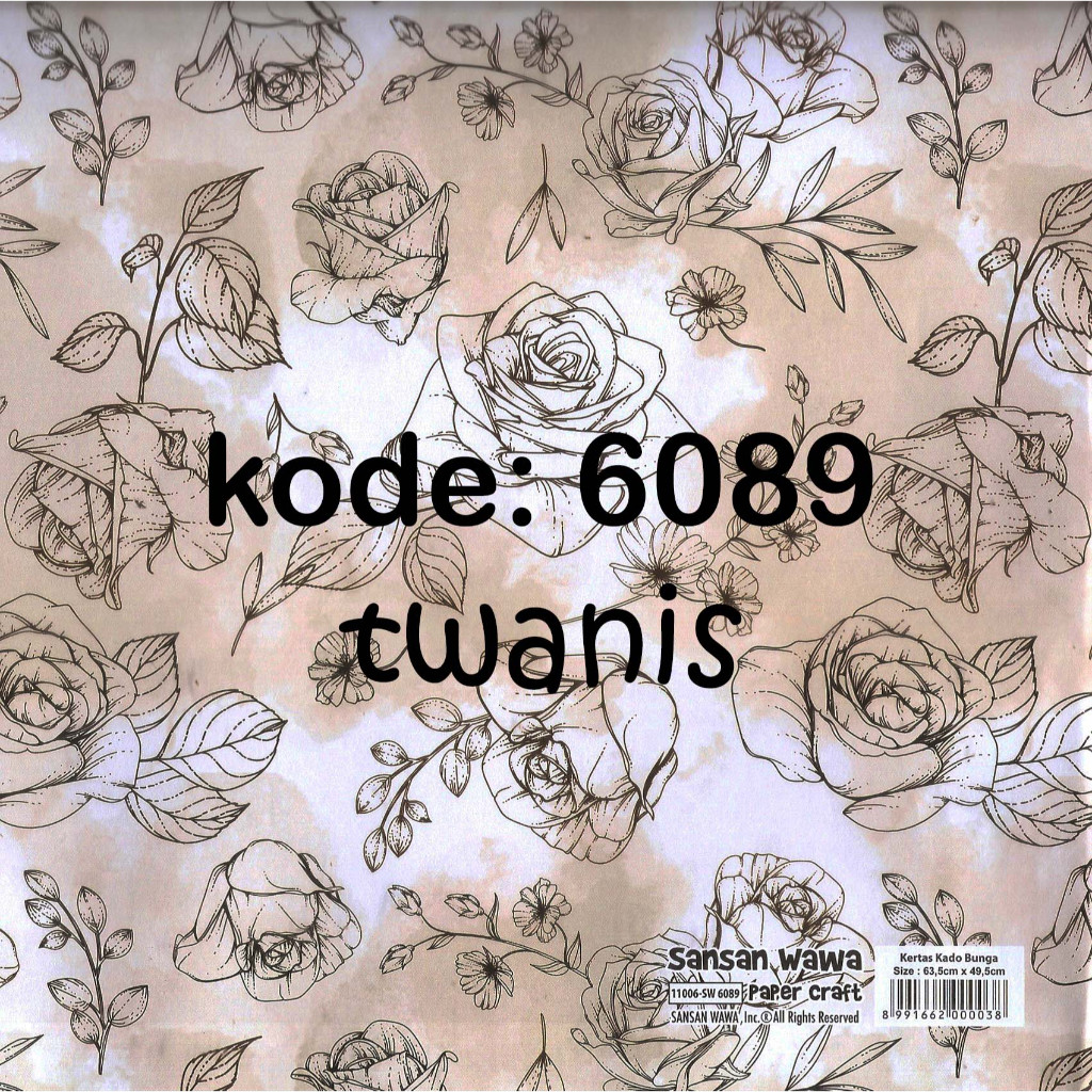 

Kertas Kado Bunga SANWA kode 6089 Eceran Khusus Jogja Kirim Kurir Instan