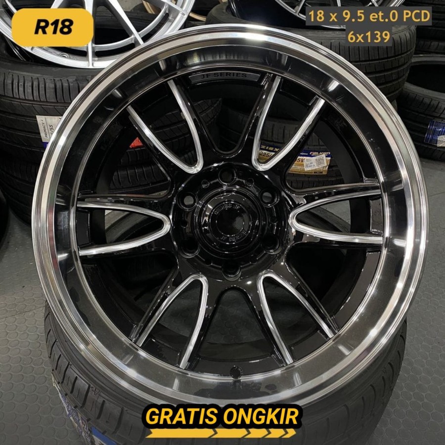 velg racing r18 JF GAZE lebar 9,5 velg ring 18 fortuner pajero triton