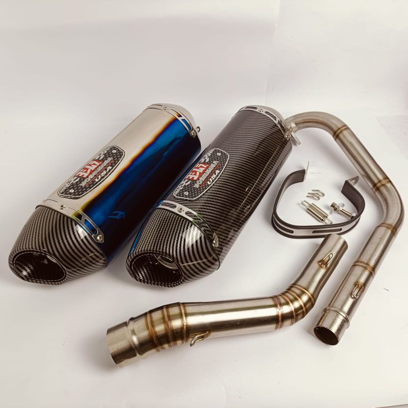 Knalpot Yoshimura R77 Original Taiwan Full System PnP untuk Byson, R15 V2 V3 V4, MT 15, Vixion, Xabr