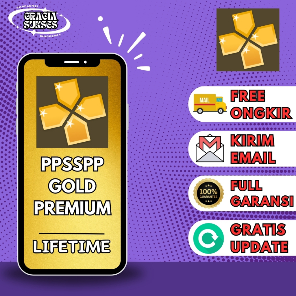 PPSSPP Gold Premium Lifetime Bergaransi Selamanya