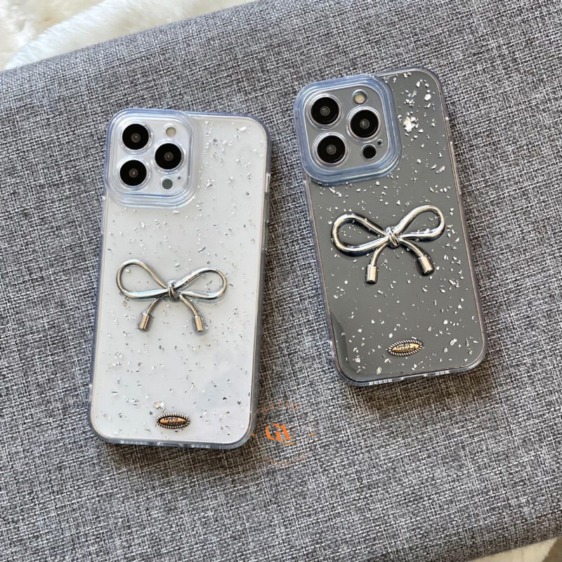 

RIBBON GLITTER SILVER CASE