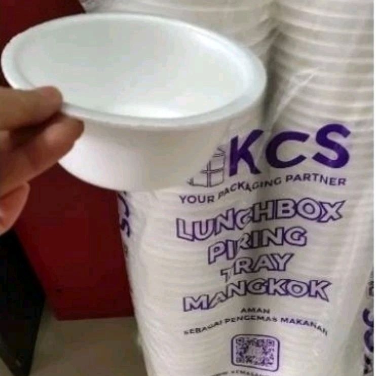 NOVILIANGGA - STYROFOAM MANGKOK MAKANAN 1 PACK ISI 100PCS TEBAL OKE