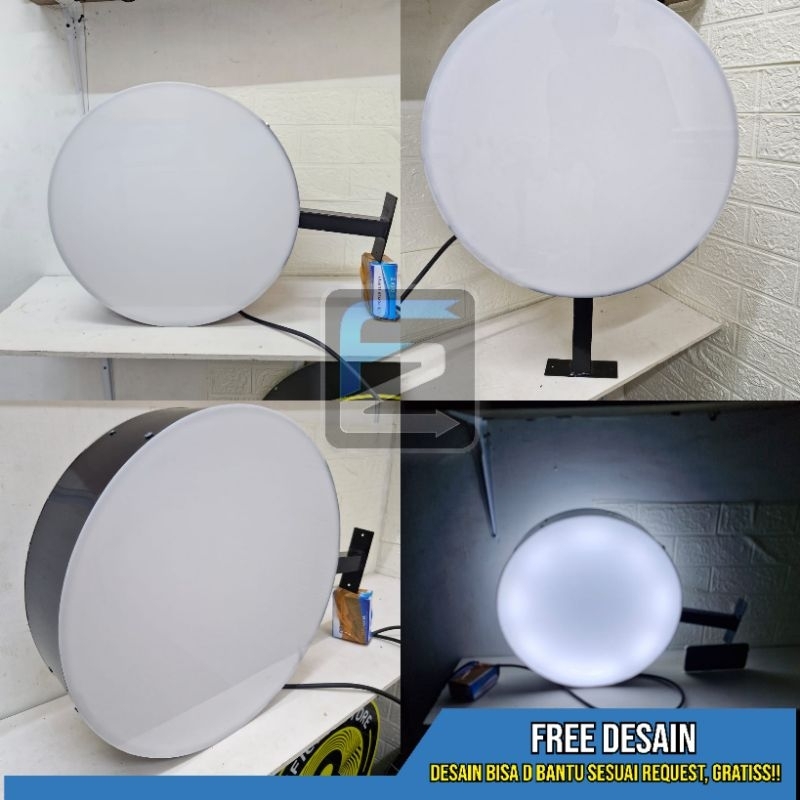 NEON BOX BULAT ( TANPA STICKER POLOSAN ) TERLARIS, TERMURAH