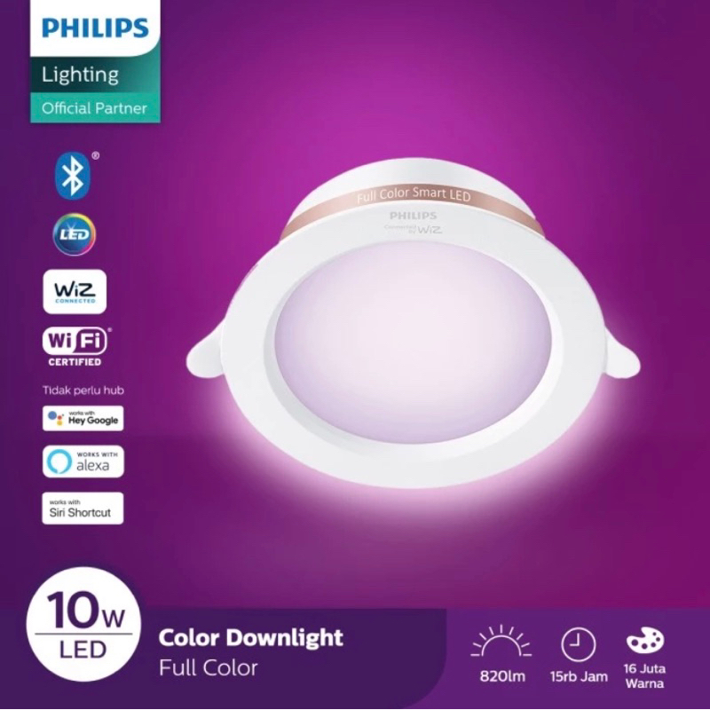 PHILIPS DOWNLIGHT SMART WIFI 10w FULLCOLOR