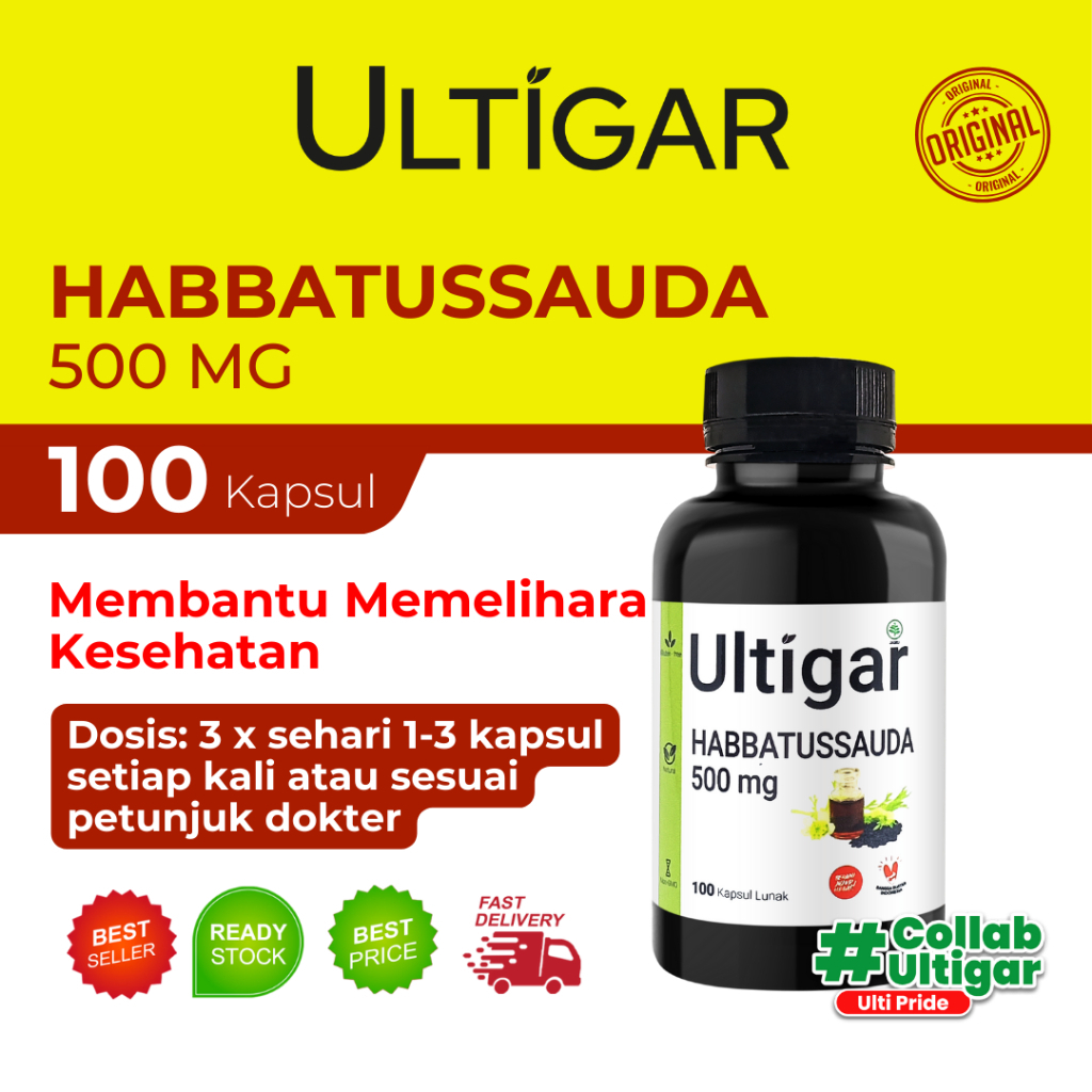 Ultigar Habbatussauda 500 mg ISI 100 KAPSUL LUNAK