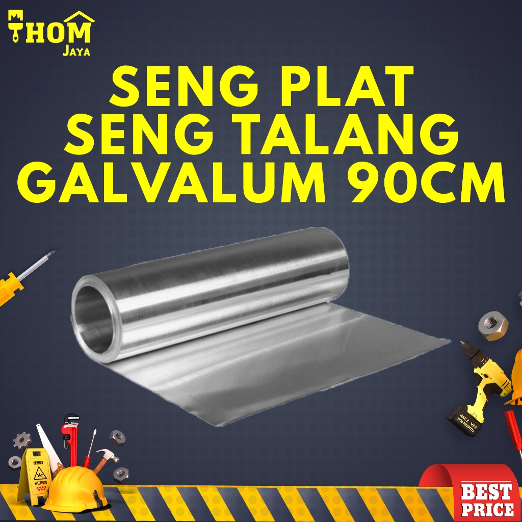 SENG PLAT / SENG TALANG GALVALUM / TALANG GALVALUM / PLAT SENG - 90 CM