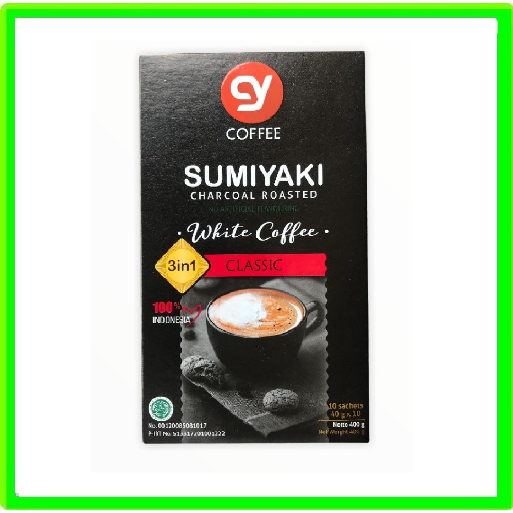 

Cy Sumiyaki White Coffee 3 In 1 Instan Kopi 10's kopi putih Menu Sarapan