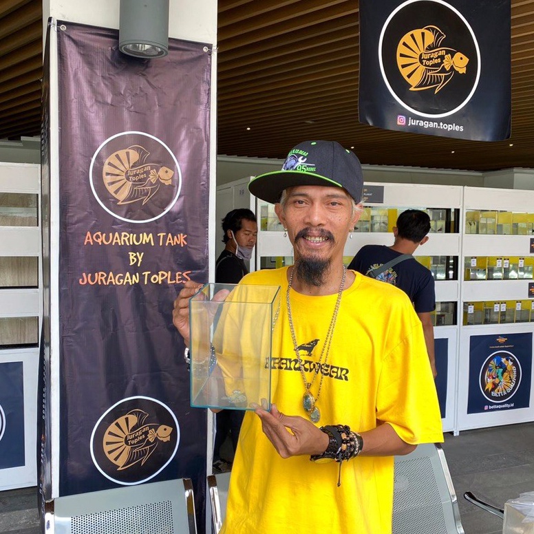 KODE M39S Aquarium mini Akrilik  Soliter ikan cupang Akrilik ikan cupang 4 Liter jamin Terbaik tidak