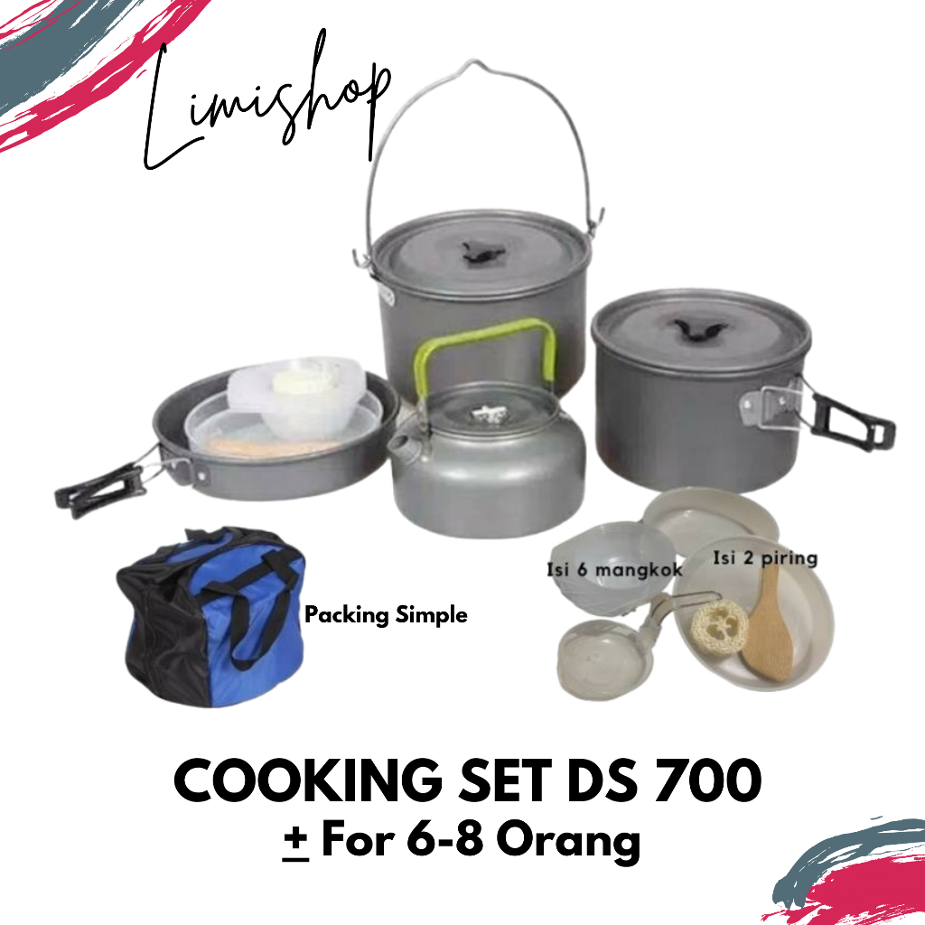 Cooking Set DS 700 | Nesting DS 700 | Peralatan Masak Camping