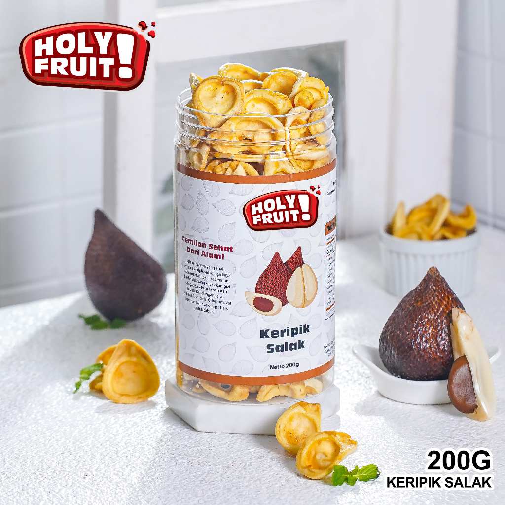 

HOLYFRUIT KERIPIK BUAH SALAK 200 GRAM ASLI BUAH SALAK KERIPIK SNACK FRUIT ORIGINAL