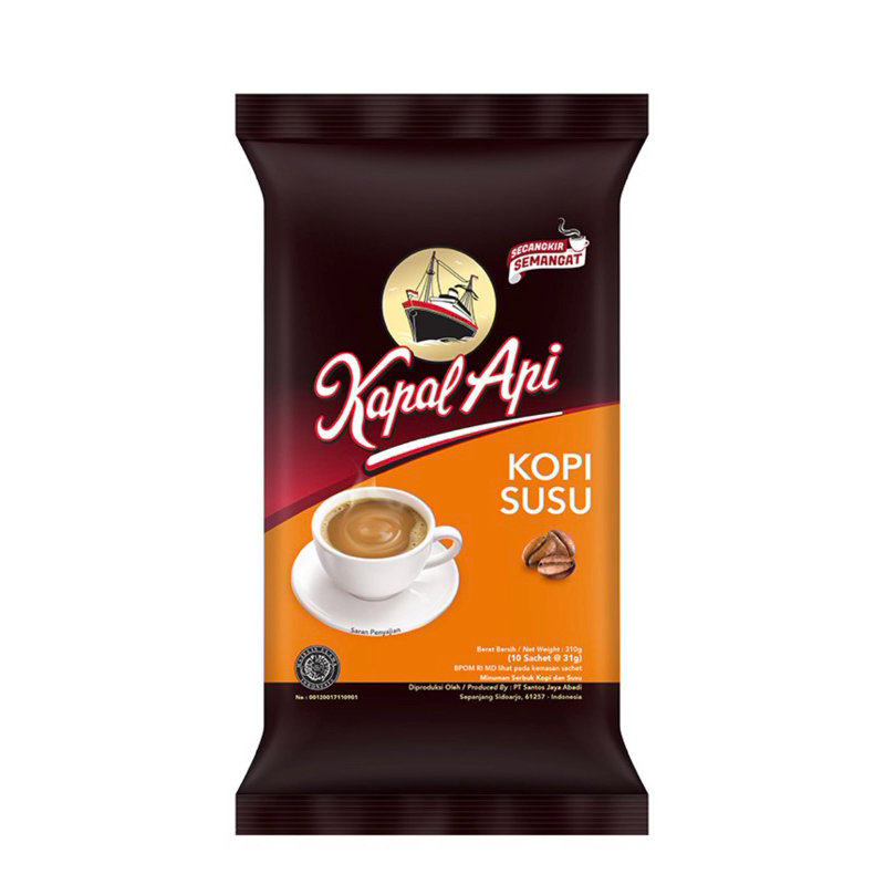 

Kapal Api Instant Kopi Susu 10 x 31 g