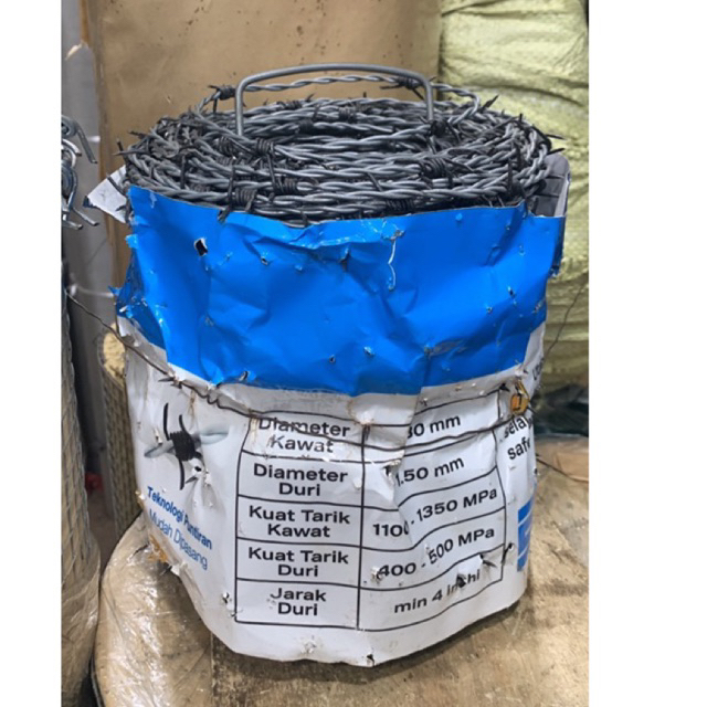 Kawat Duri Pagar Motto Bekaert 100 meter Material baja