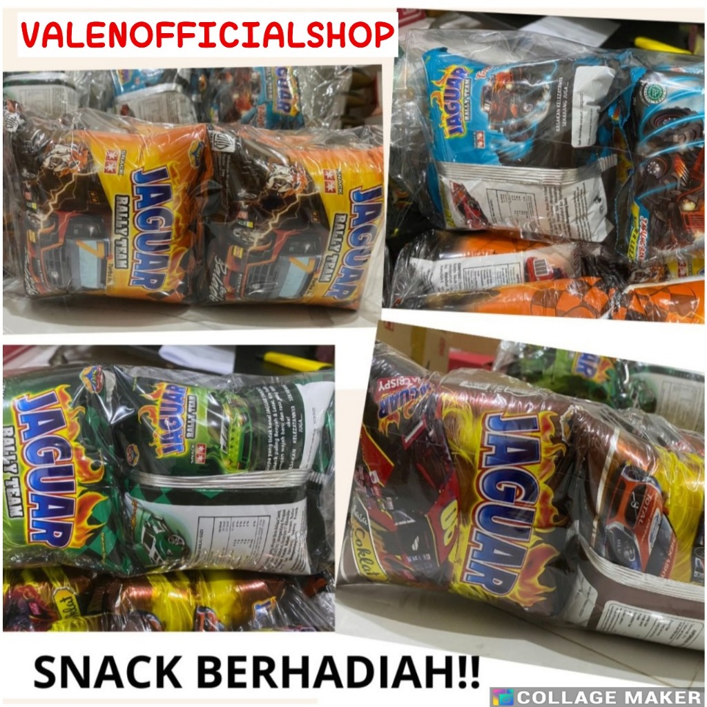 

SNACK JAGUAR CIKI KEMASAN BERHADIAH ISI 10 BUNGKUS - Ciki Jaguar Rally Team Jajanan Viral