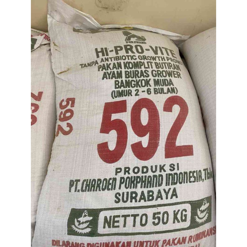 Hi Pro Vite 591/592 Pakan Ayam Bangkok 15 KG Pur Ayam Anakan