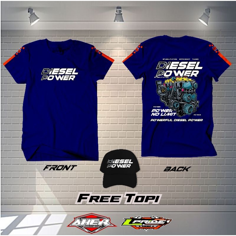 KAOS DIESEL POWER FREE TOPI || KAOS DIESEL KEREN || KAOS DIESEL