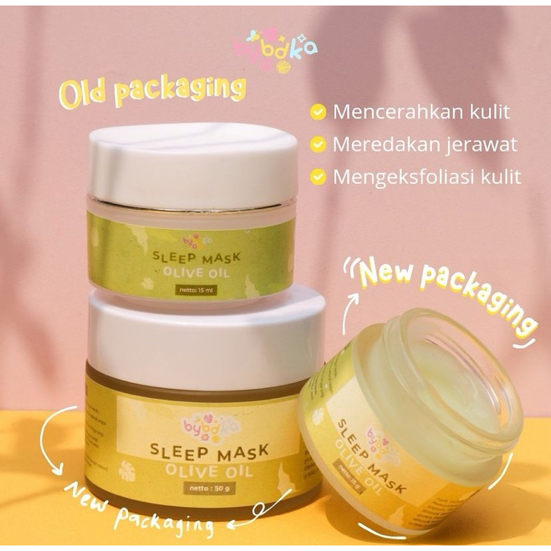 [FREEGIFT] BPOM BYBDKA SLEEPING MASK BYBDKA.ID FACEMIST BYBDKA.ID SLEEPING MASK SAFFRON