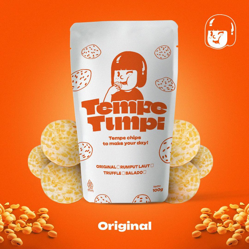 

Tempe Tumpi - Keripik Tempe Original 100gr (NEW PACKAGING WITH ZIPLOCK)