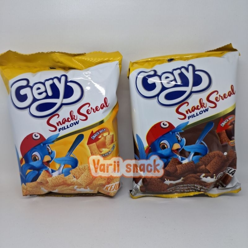 

Gery Snack Sereal Pillow Rasa Coklat / Keju 1 Pak Isi 5pcs