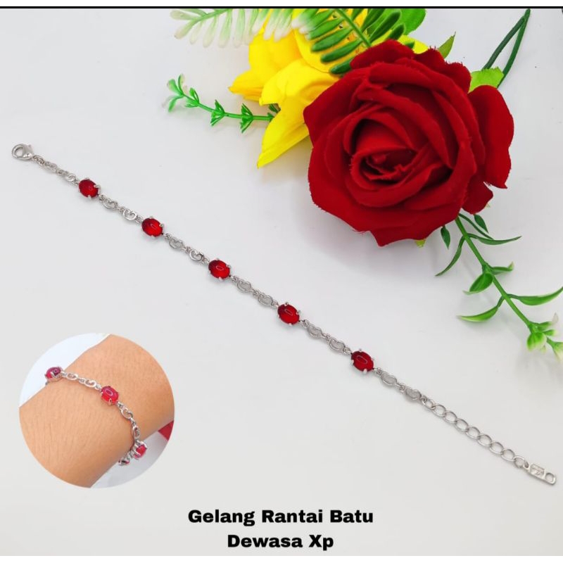 Gelang rantai batu dewasa xuping