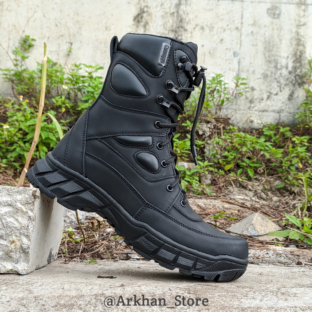 SEPATU PDL SATPAM TNI AU AD AL  POLRI SECURITY TERBARU 2022 SAFETY B00TS UJUNG BESI