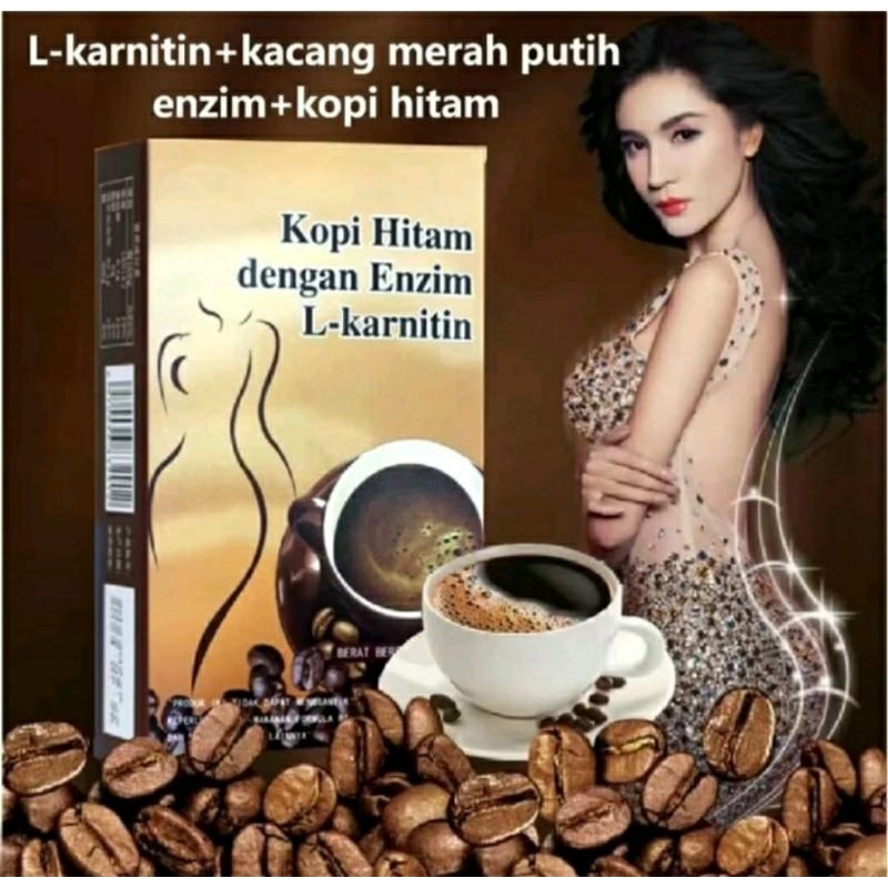

(1 BOX 10 SACHET) KOPI HITAM L - KARNITIN KOPI PELANGSING PENURUN BERAT BADAN KOPI HITAM ORGANIK RENDAH LEMAK KOPI INSTANT DIET PENGHANCUR LEMAK | PENDETOKS LEMAK