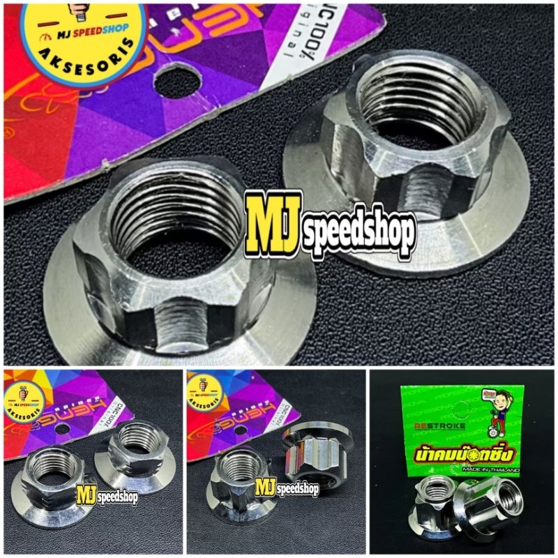 MUR AS RODA DEPAN BELAKANG  RX KING MUR BOLONG ORIGINAL HENG COMPAYU PROBOLT STAINLESS THAILAND