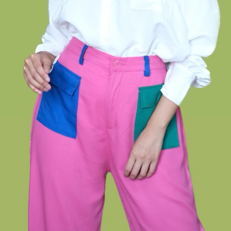 Colorblock Pants / Celana Panjang Colorblock