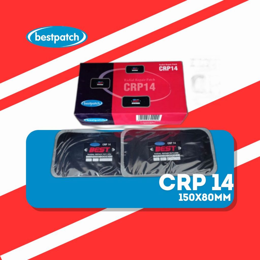 CRP 14 Bestpatch | Karet Tambal ban sistem dingin tiptop | Perbox