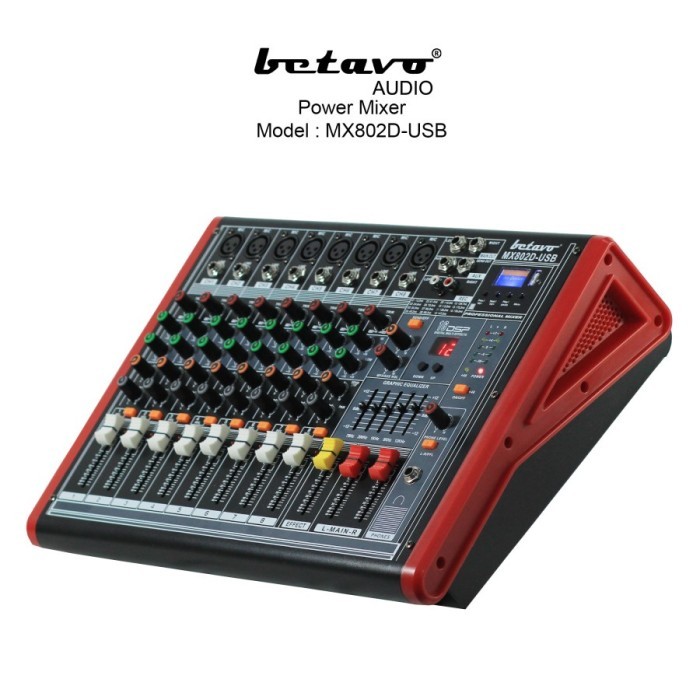 Power Mixer Betavo Mx 802 D Professional Powermixer Mx802d
