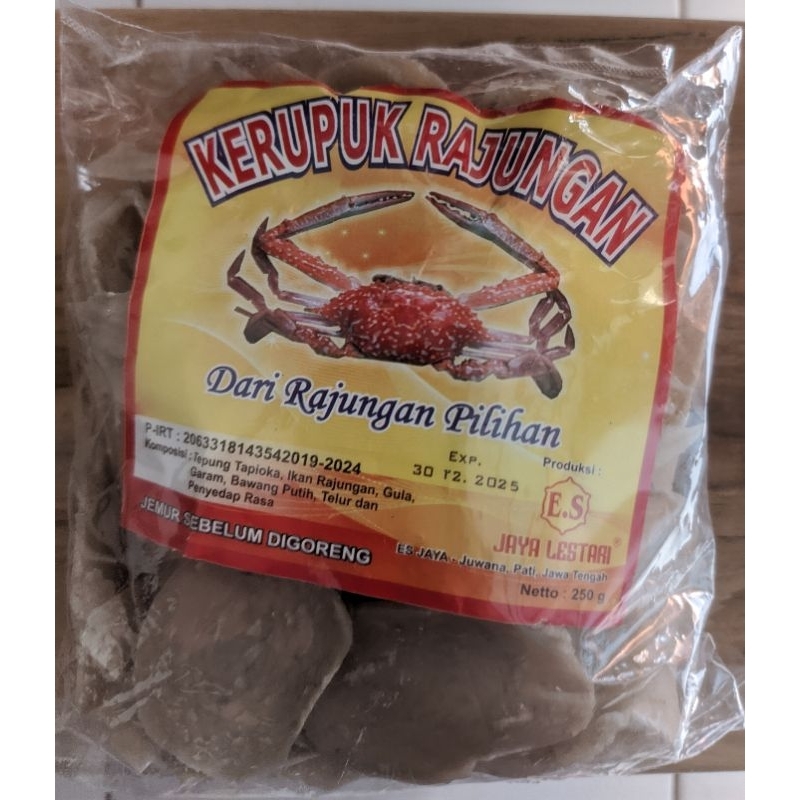 

KERUPUK KRUPUK RAJUNGAN MENTAH KHAS JUWANA 250gr