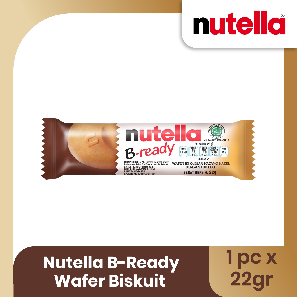 

Nutella B-Ready Wafer Biskuit 22gr