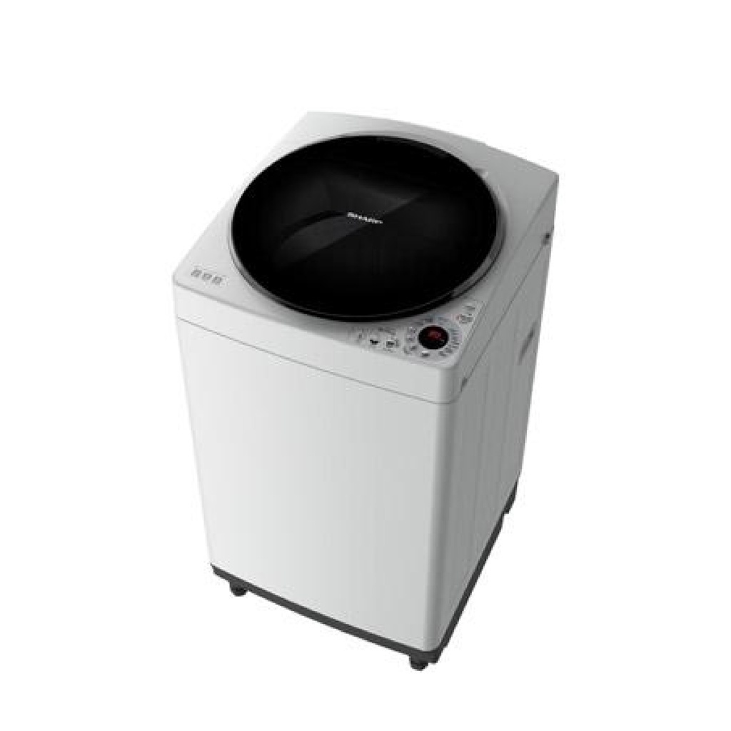 Sharp Mesin Cuci 1 Tabung ES-M809T-GG White 8Kg