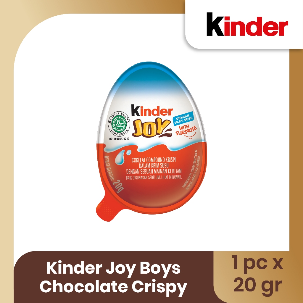 

Kinder Joy Boys Chocolate Crispy 20gr