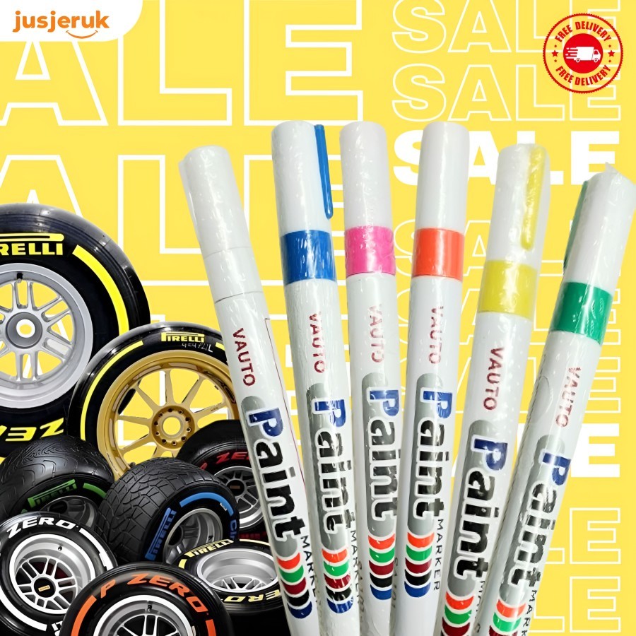 JFactory Spidol Ban Permanen Ban Mobil Ban Sepeda Motor