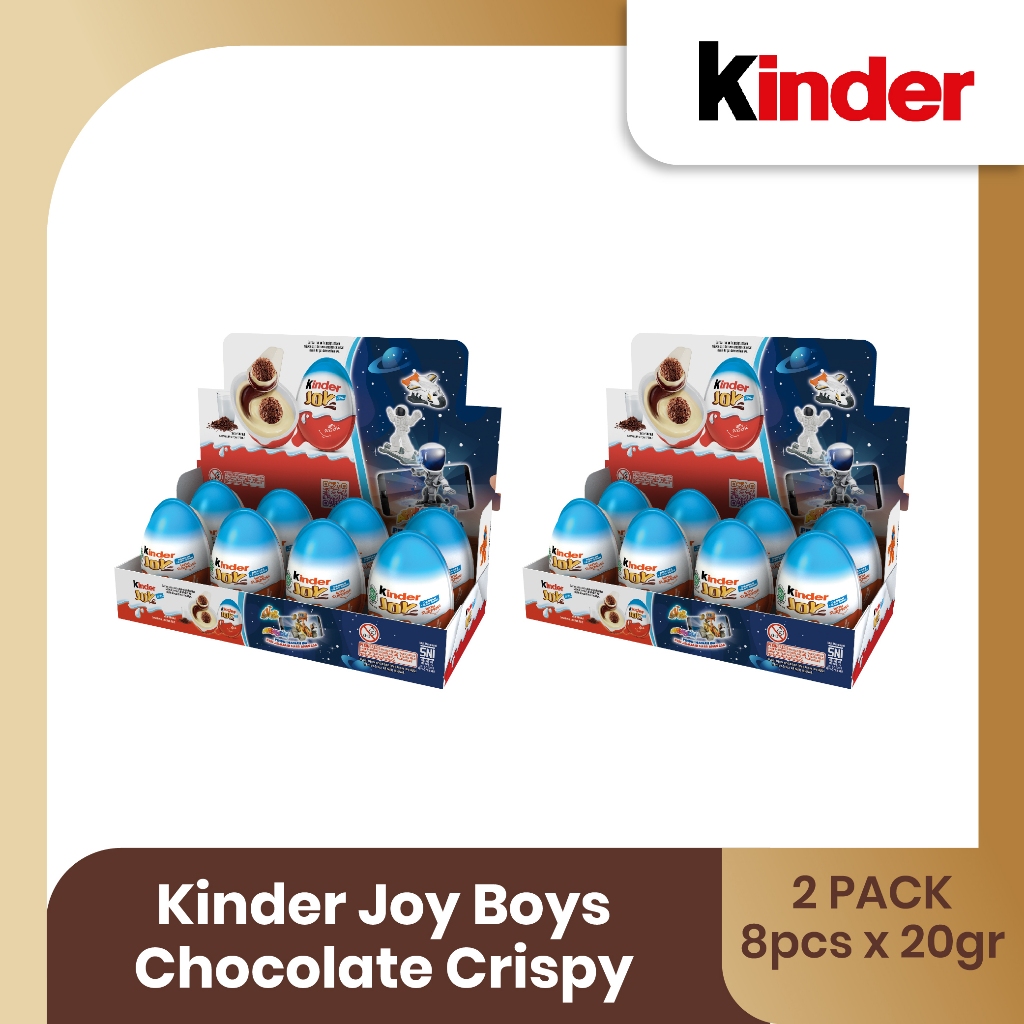 

Kinder Joy Boys Chocolate Crispy 20gr Isi 8pcs - TWINPACK